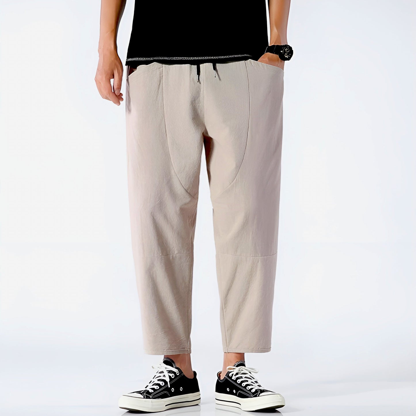 URBAN CROPPED COTTON PANTS