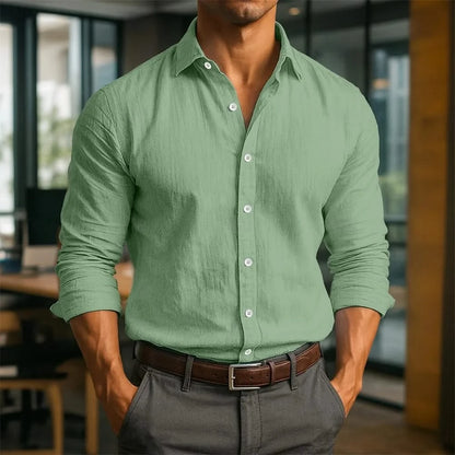 KINGSLEY LINEN LONG SLEEVE SHIRT
