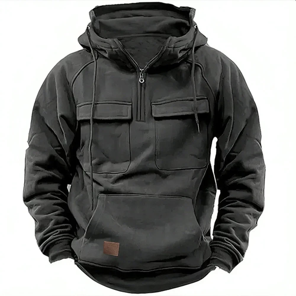 UTILITY POCKET PULLOVER HOODIE