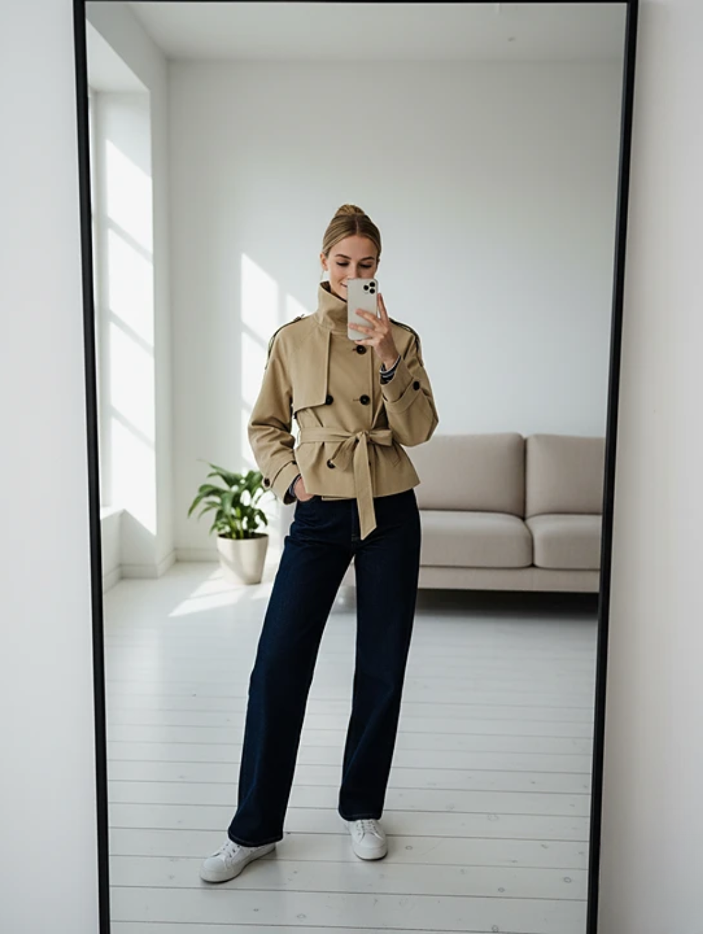 EVELYN BELTED TRENCH COAT