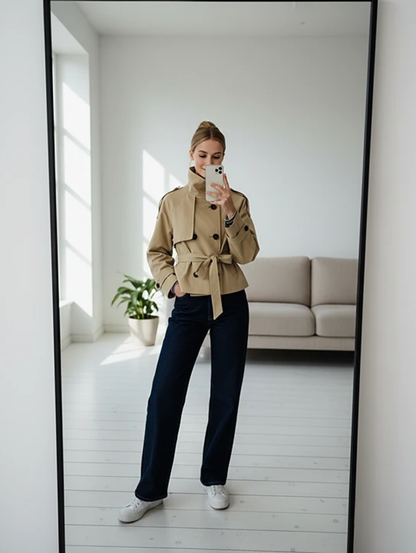 EVELYN BELTED TRENCH COAT