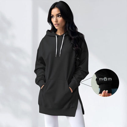 AVELMERE SOFT-FLEECE HOODIE DRESS