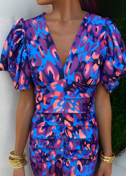 DALINE VIBRANT FIESTA DRESS