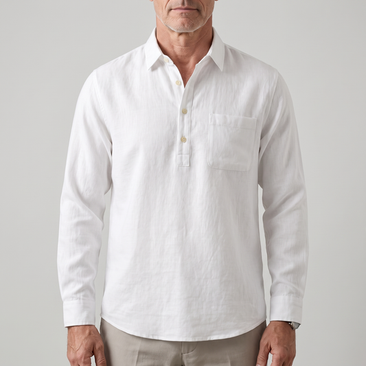 ALDRIDGE GRANDAD COLLAR SHIRT