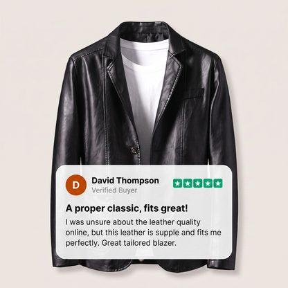 ALESSANDRO LEATHER BLAZER