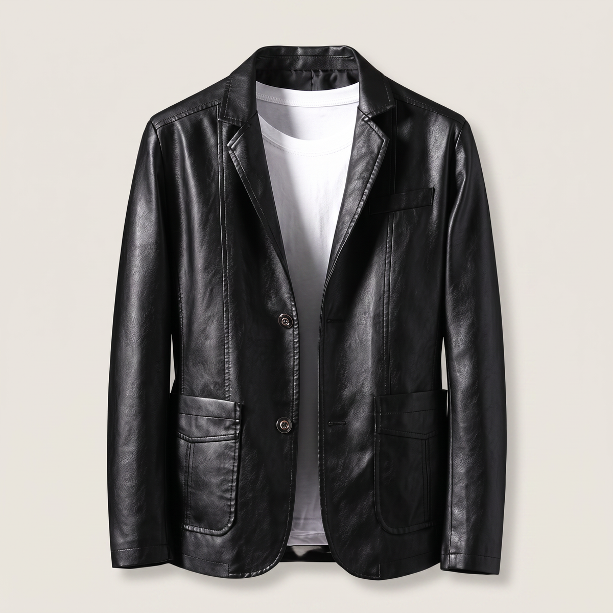 ALESSANDRO LEATHER BLAZER