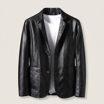 ALESSANDRO LEATHER BLAZER