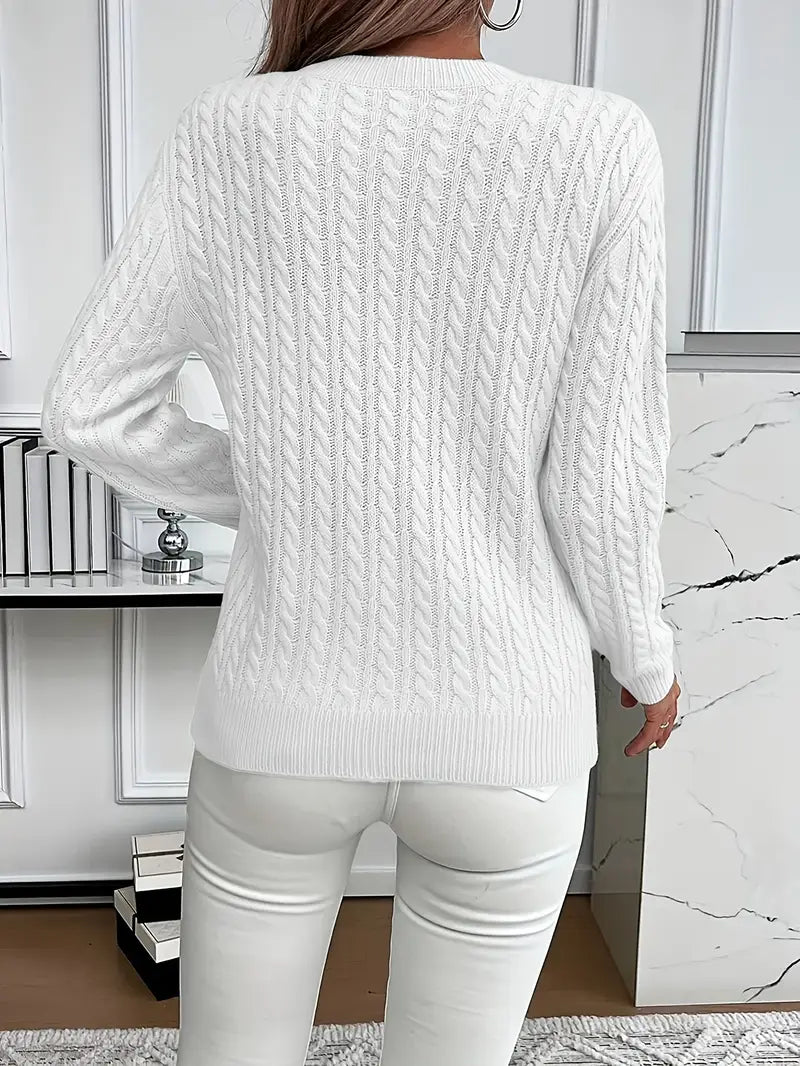 MARIELLE CABLE SWEATER