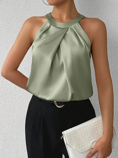 CERYS ELEGANT SLEEVELESS BLOUSE