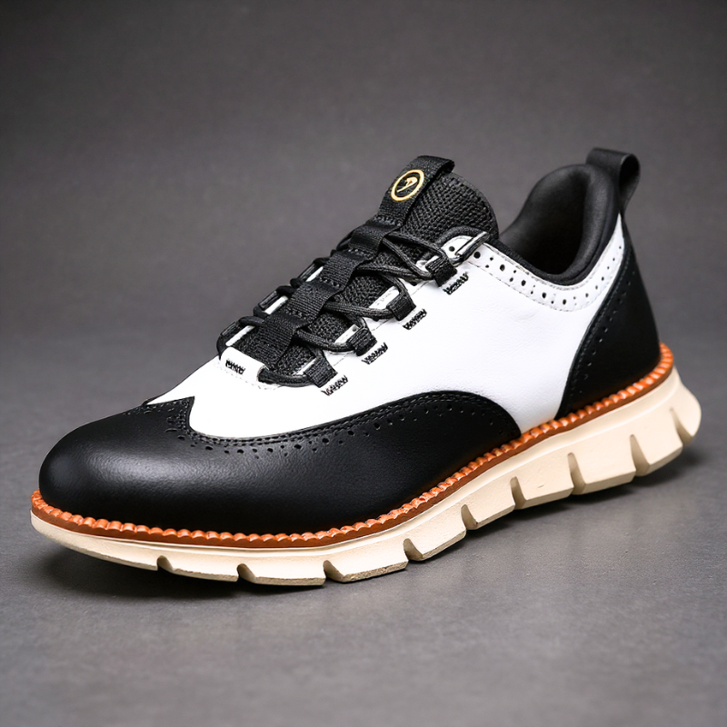 CAVENDISH WINGTIP LEATHER TRAINERS