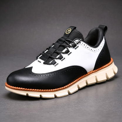 CAVENDISH WINGTIP LEATHER TRAINERS