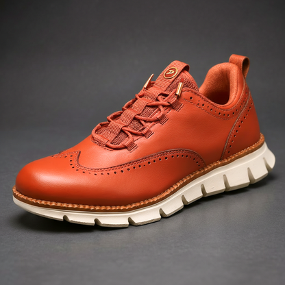 CAVENDISH WINGTIP LEATHER TRAINERS