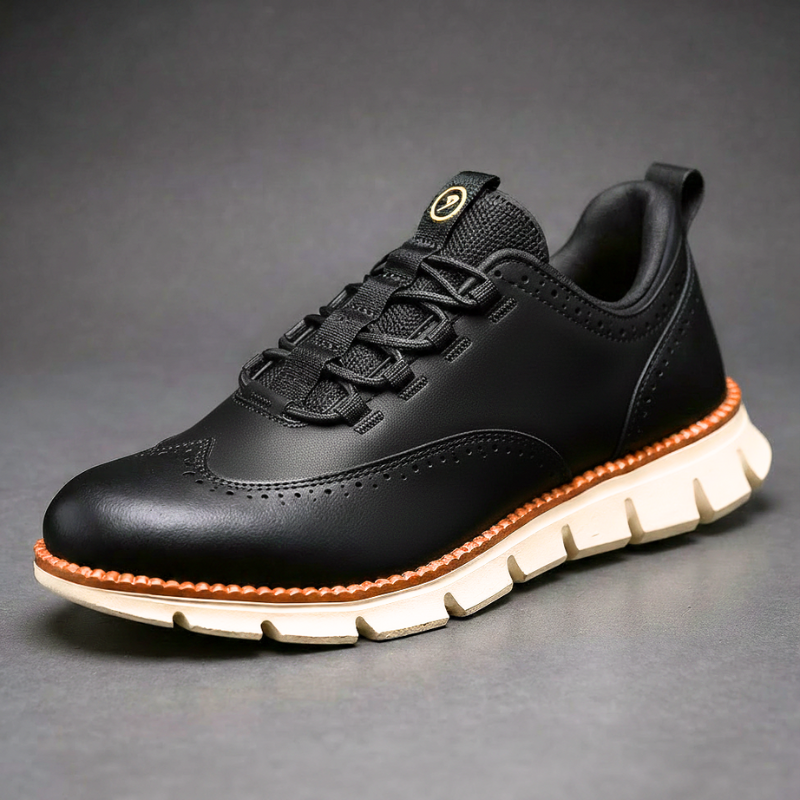 CAVENDISH WINGTIP LEATHER TRAINERS