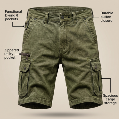 BRAMSHAW POCKET DENIM SHORTS