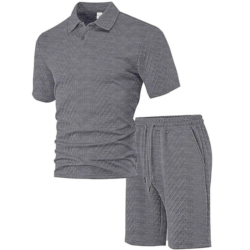 MONTFORD JACQUARD POLO SET