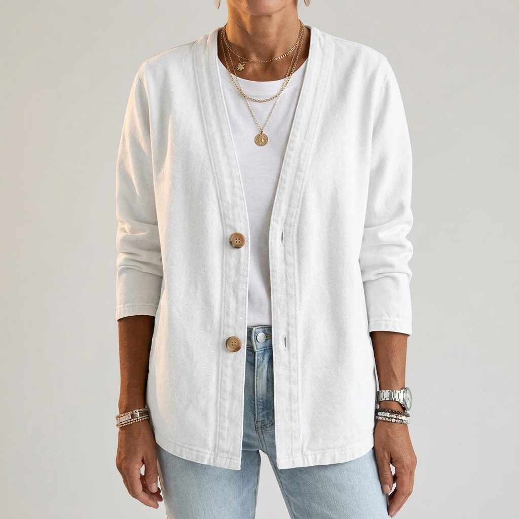 AILSA RELAXED DENIM CARDIGAN