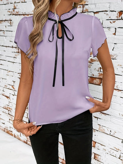 BETHANY COLOUR BLOCK SHORT SLEEVE SHIRT