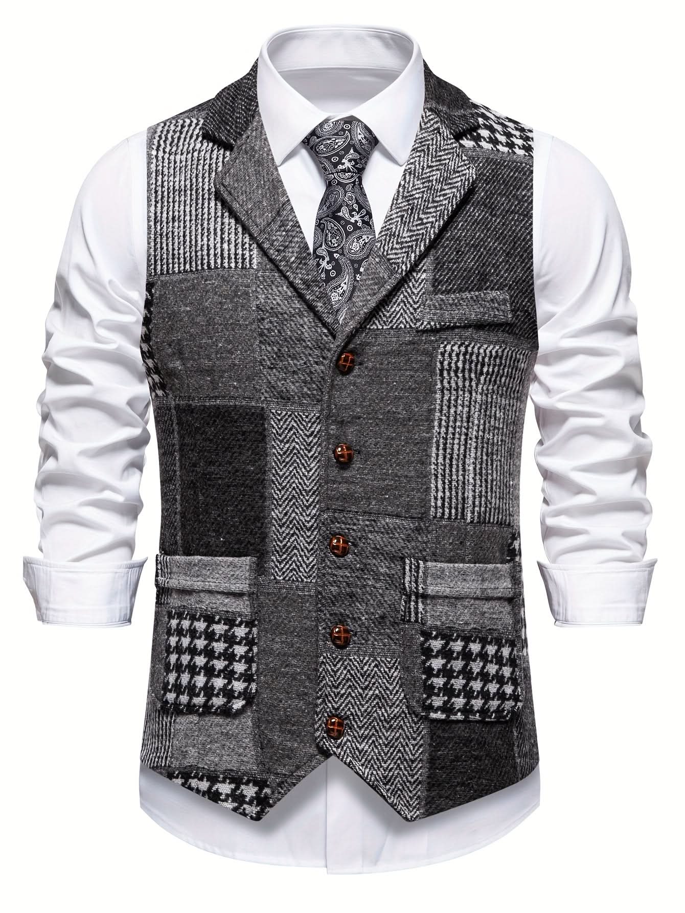 CALDWELL HERRINGBONE VEST