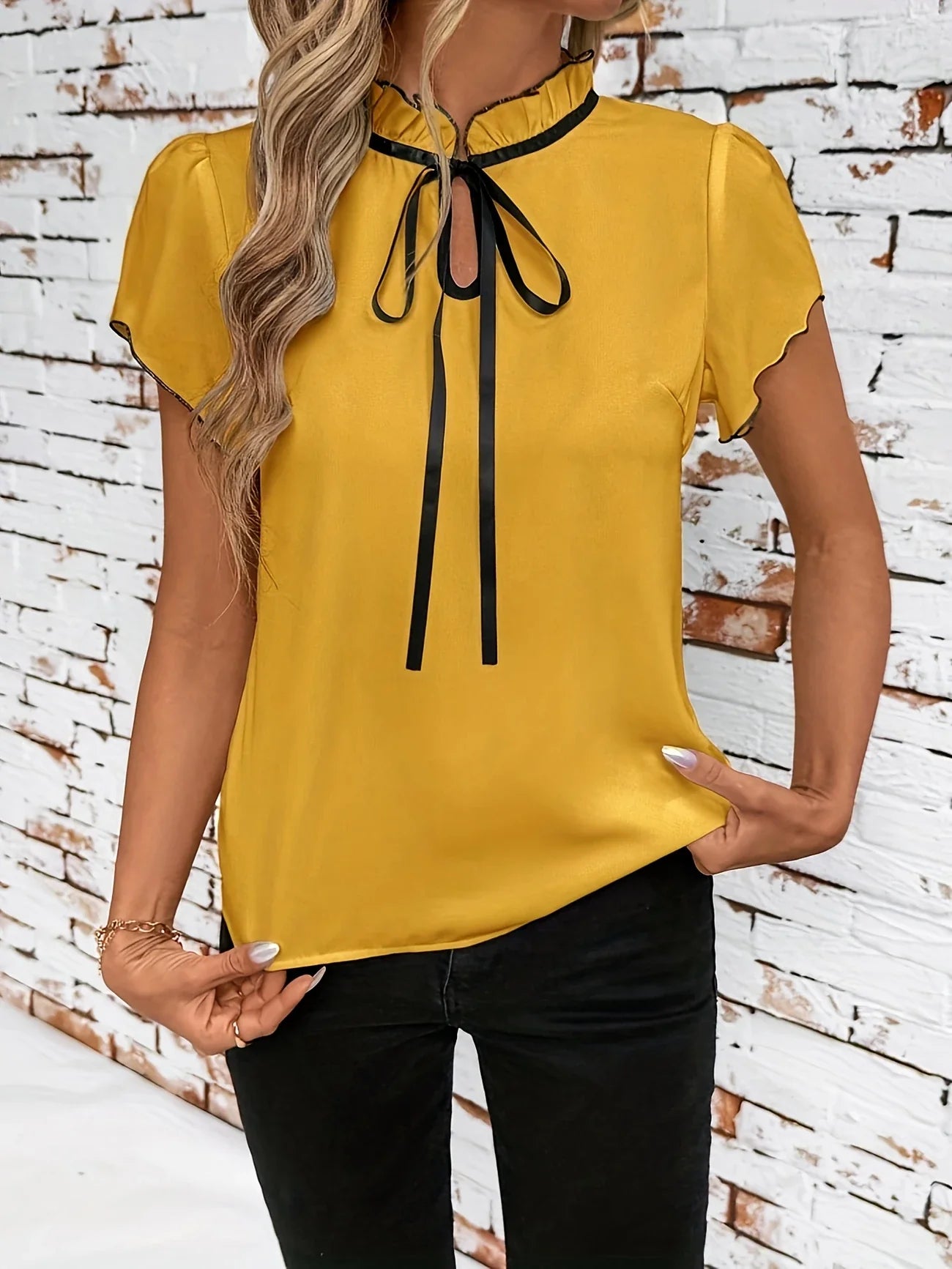 BETHANY COLOUR BLOCK SHORT SLEEVE SHIRT
