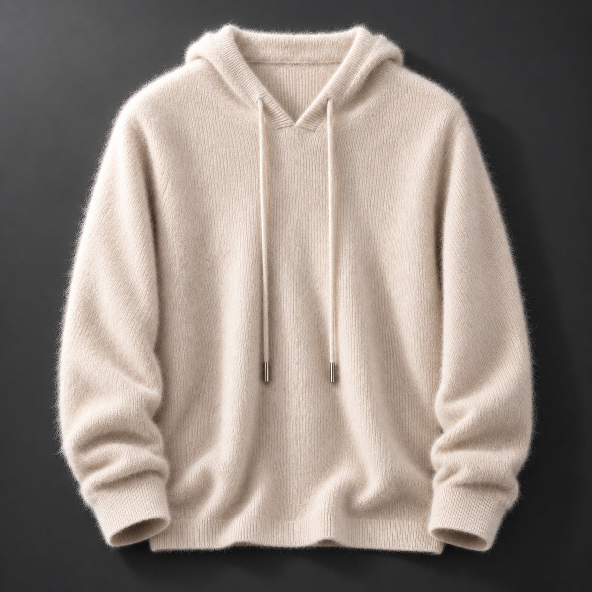 BRUSHED KNIT HOODED JUMPER