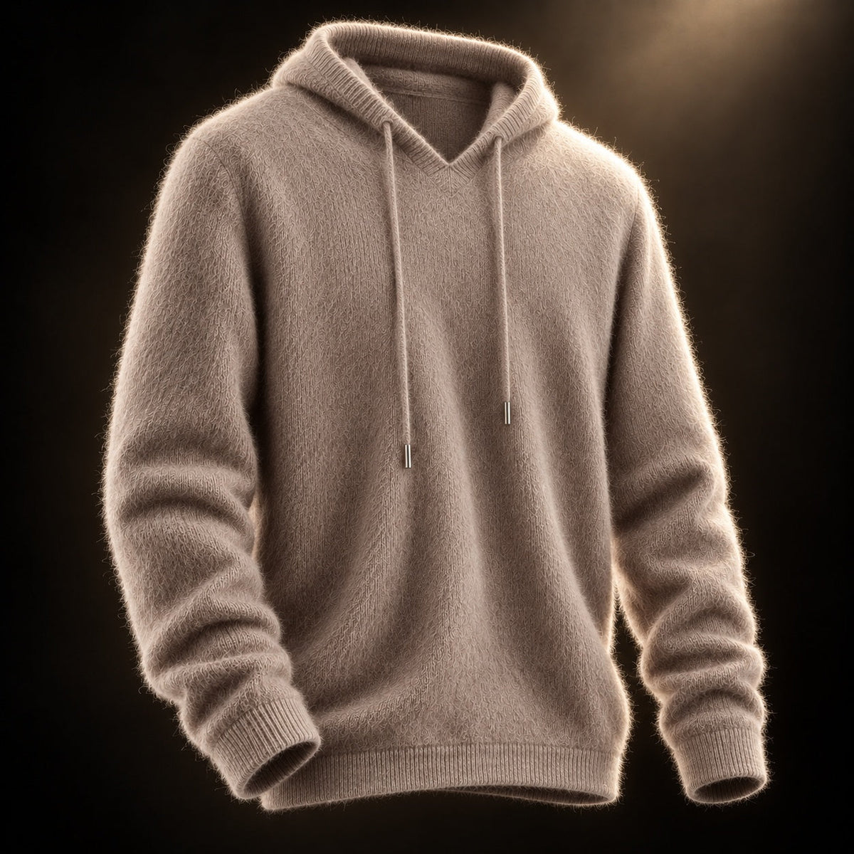 BRUSHED KNIT HOODED JUMPER