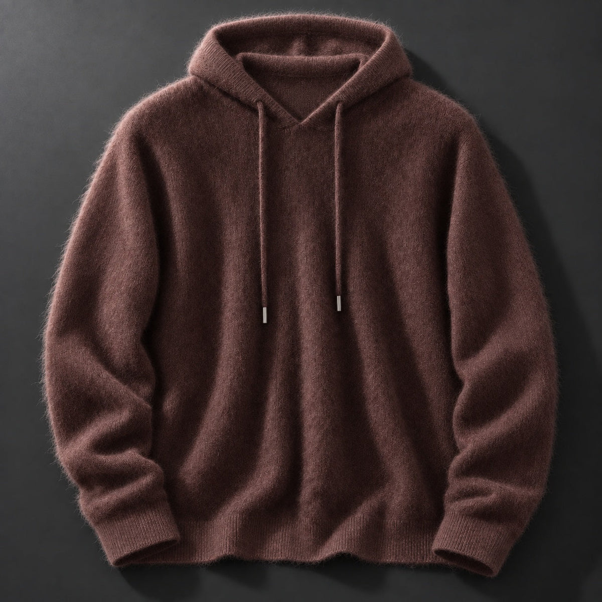 BRUSHED KNIT HOODED JUMPER