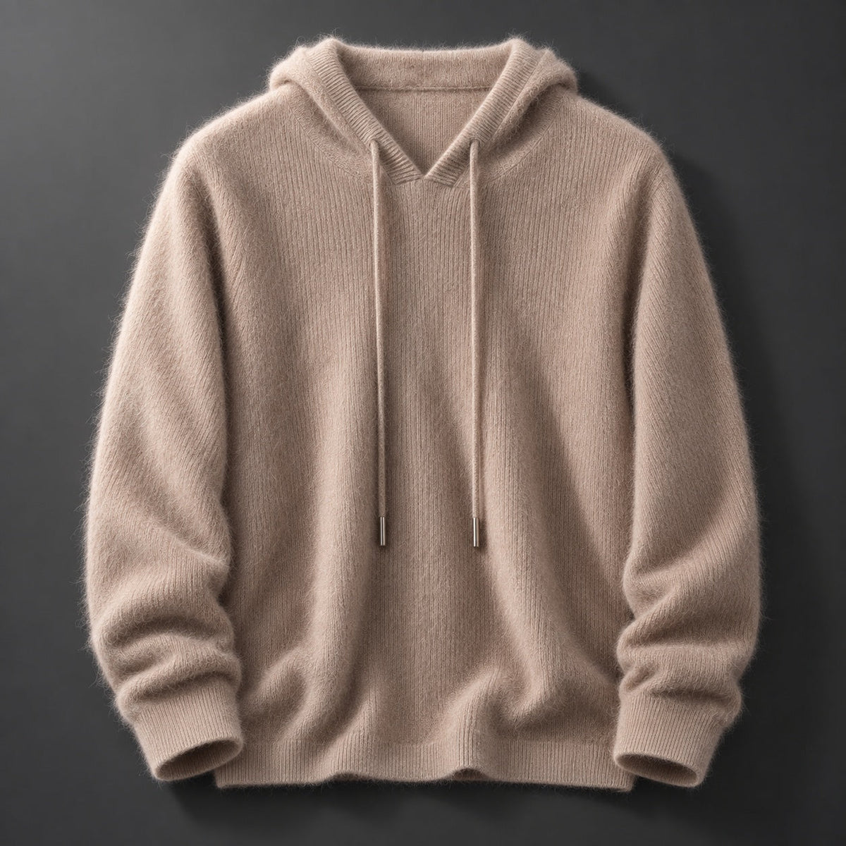 BRUSHED KNIT HOODED JUMPER