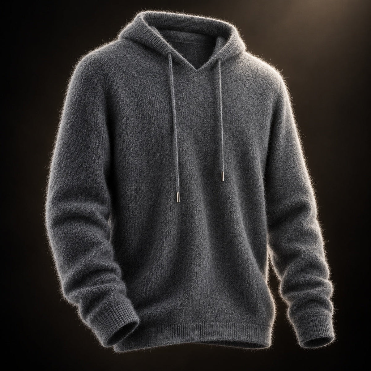 BRUSHED KNIT HOODED JUMPER