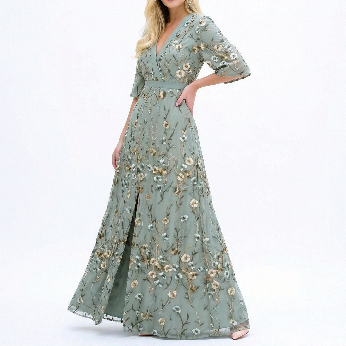 MARISA ELEGANT FLORAL DRESS