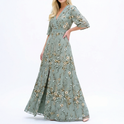 MARISA ELEGANT FLORAL DRESS