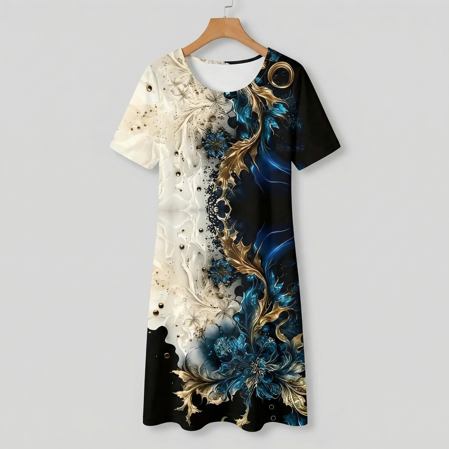 LEANDRIA RELAXED FLORAL MIDI DRESS