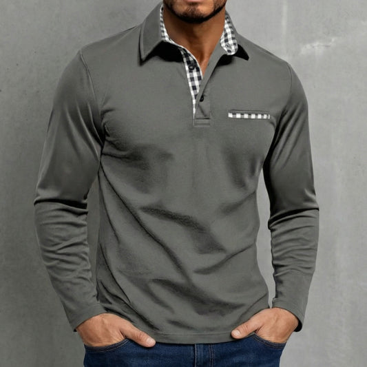 CALVERTON LONG-SLEEVE POLO