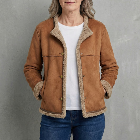 RUBY COSY SHEARLING-LINED JACKET