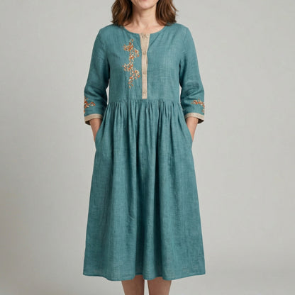 SOFIA LINEN DRESS