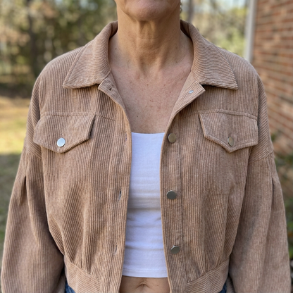 FIORA CORDUROY LANTERN JACKET