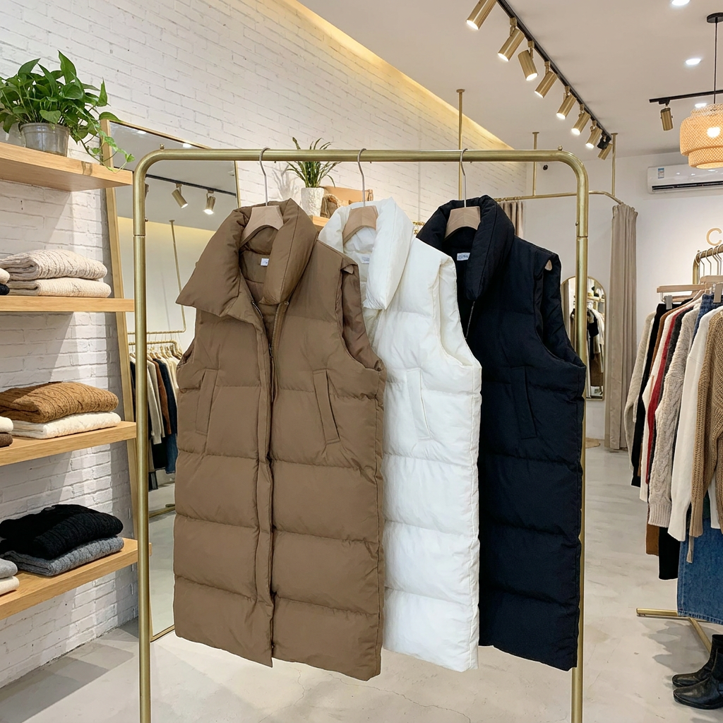 AVELINE SLEEVELESS WINTER COAT