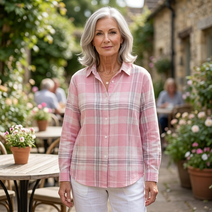 BRAMLEIGH PINK PLAID SHIRT