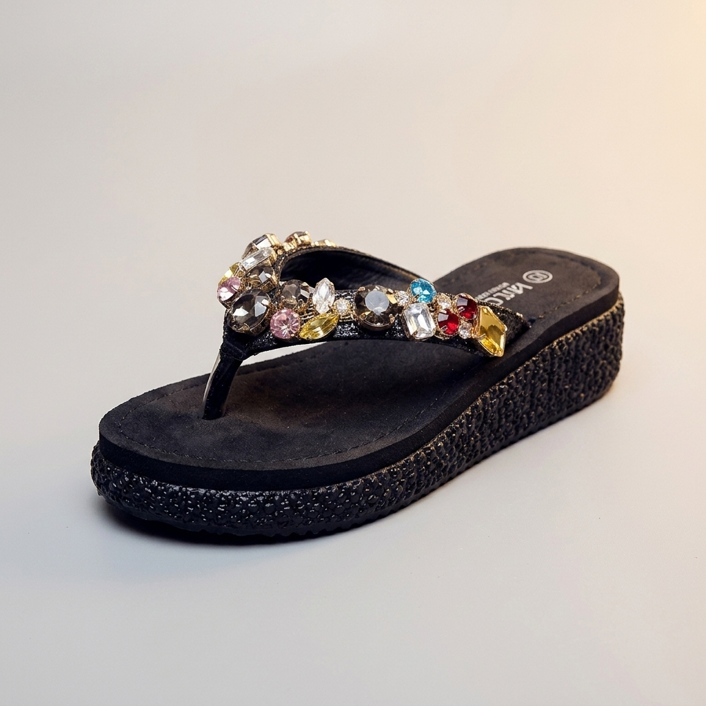 SORELLA JEWELLED PLATFORM SANDALS