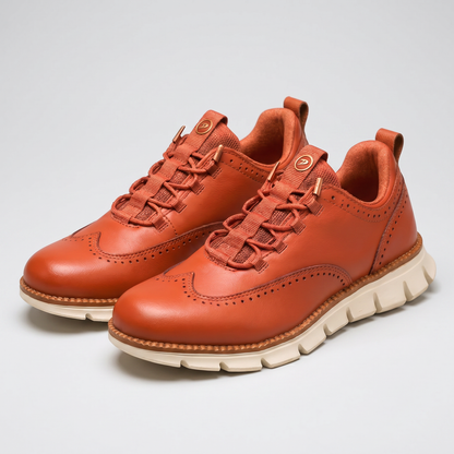 CAVENDISH WINGTIP LEATHER TRAINERS