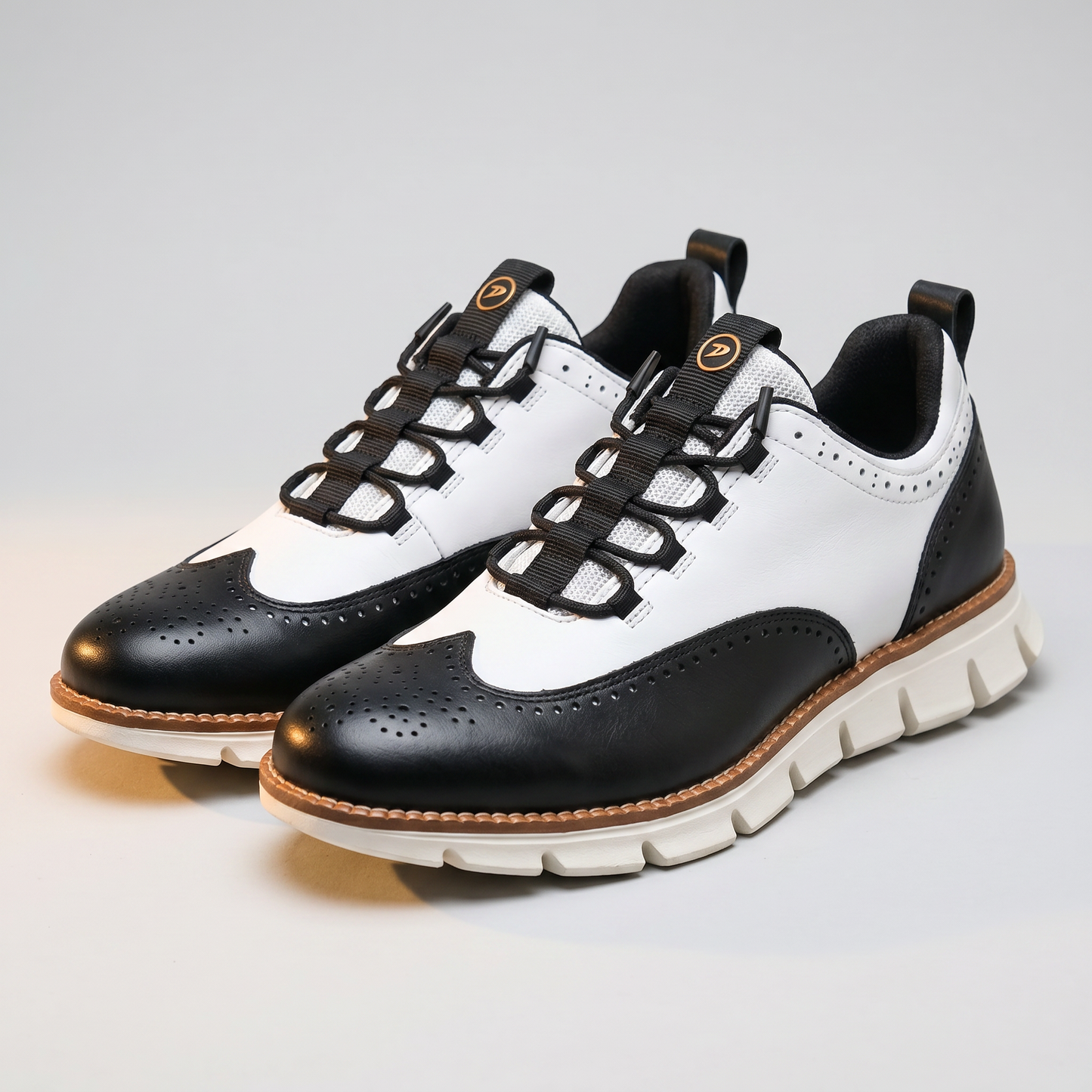 CAVENDISH WINGTIP LEATHER TRAINERS