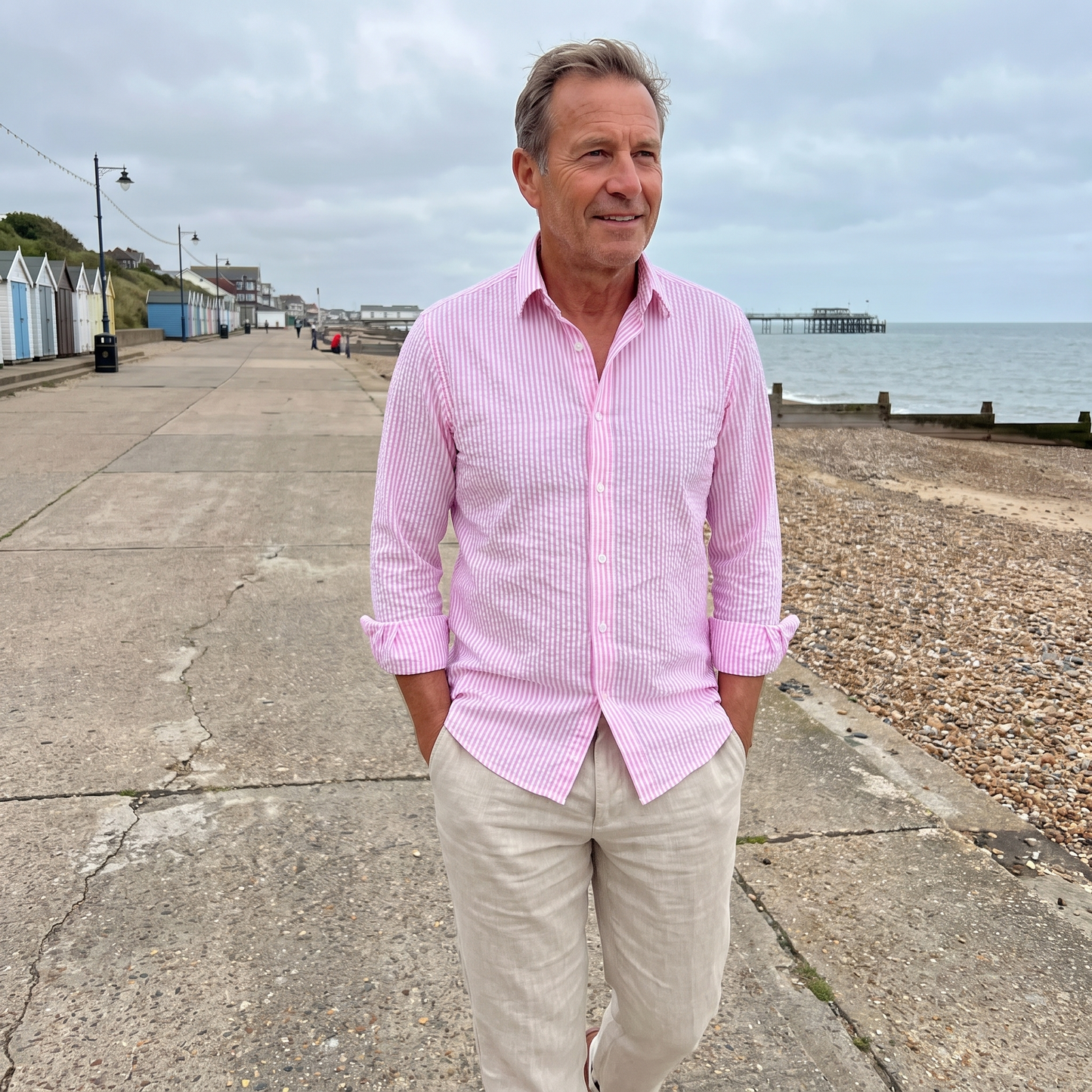 ORMSWELL STRIPED LONG-SLEEVE SHIRT