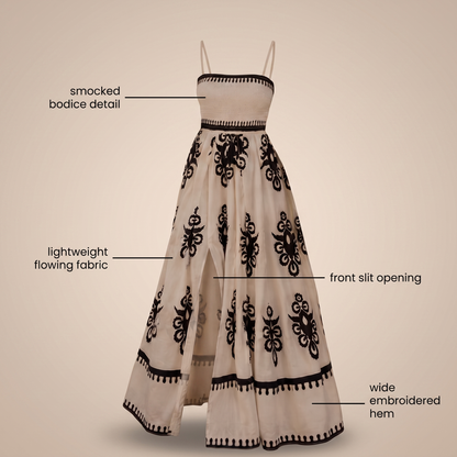 ROSALIE ELEGANT RESORT MAXI DRESS