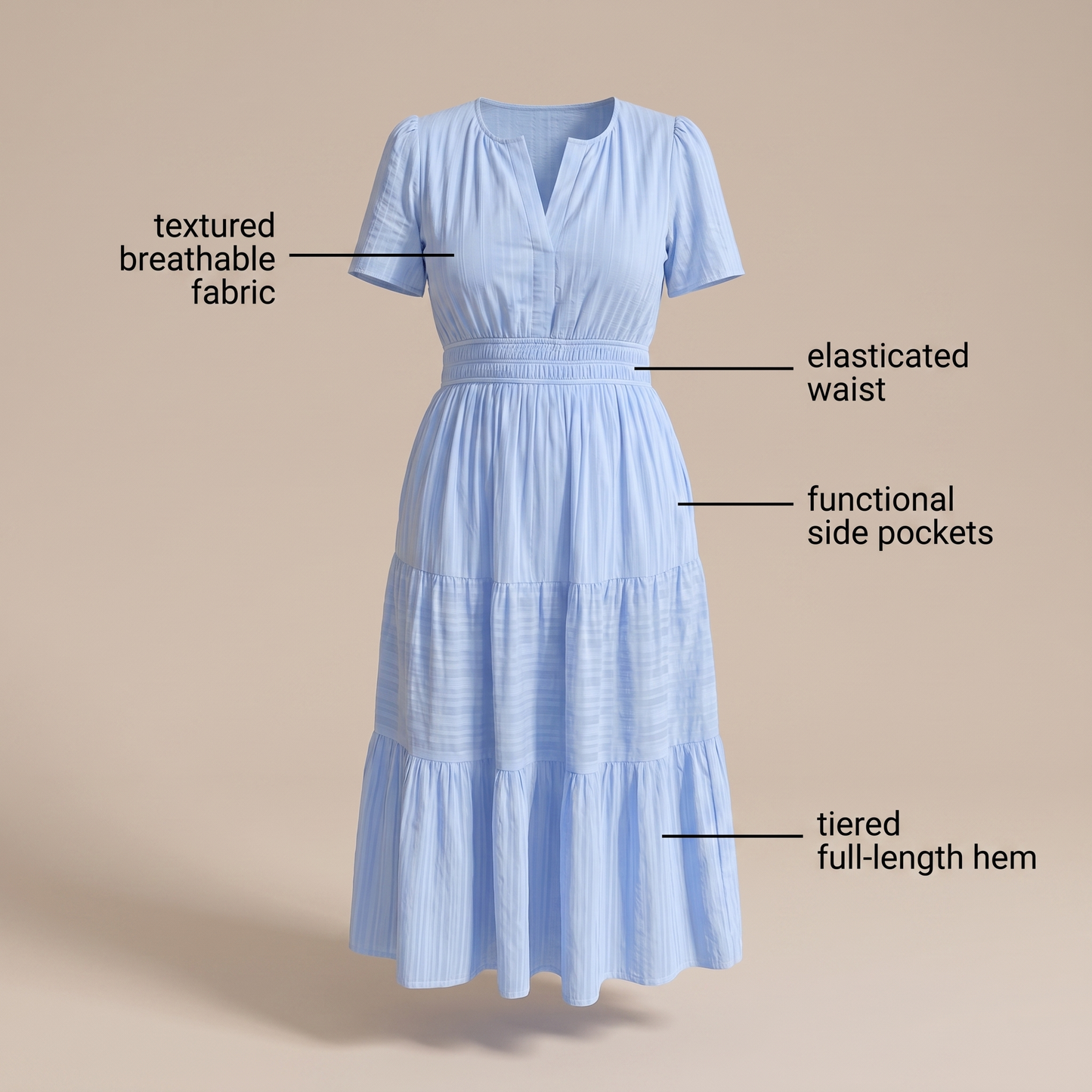 CELESTE RELAXED MAXI DRESS