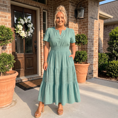 CELESTE RELAXED MAXI DRESS