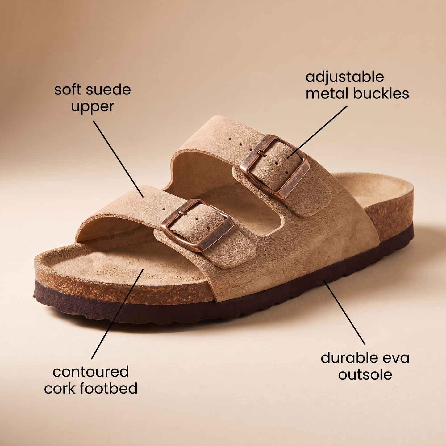 WETHERBY CORK FOOTBED MULES