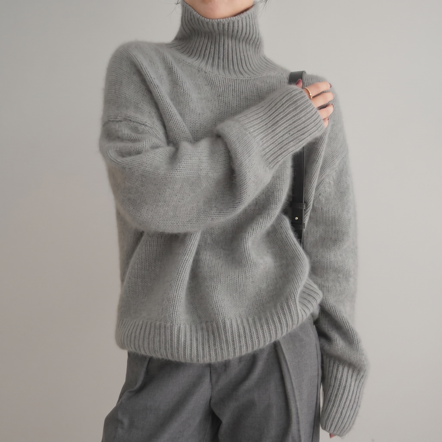 AMELIA SOFT KNIT ROLL NECK JUMPER