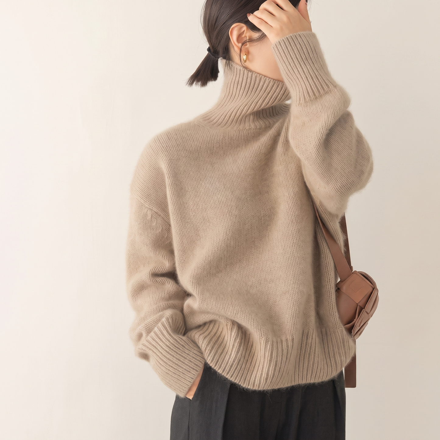 AMELIA SOFT KNIT ROLL NECK JUMPER