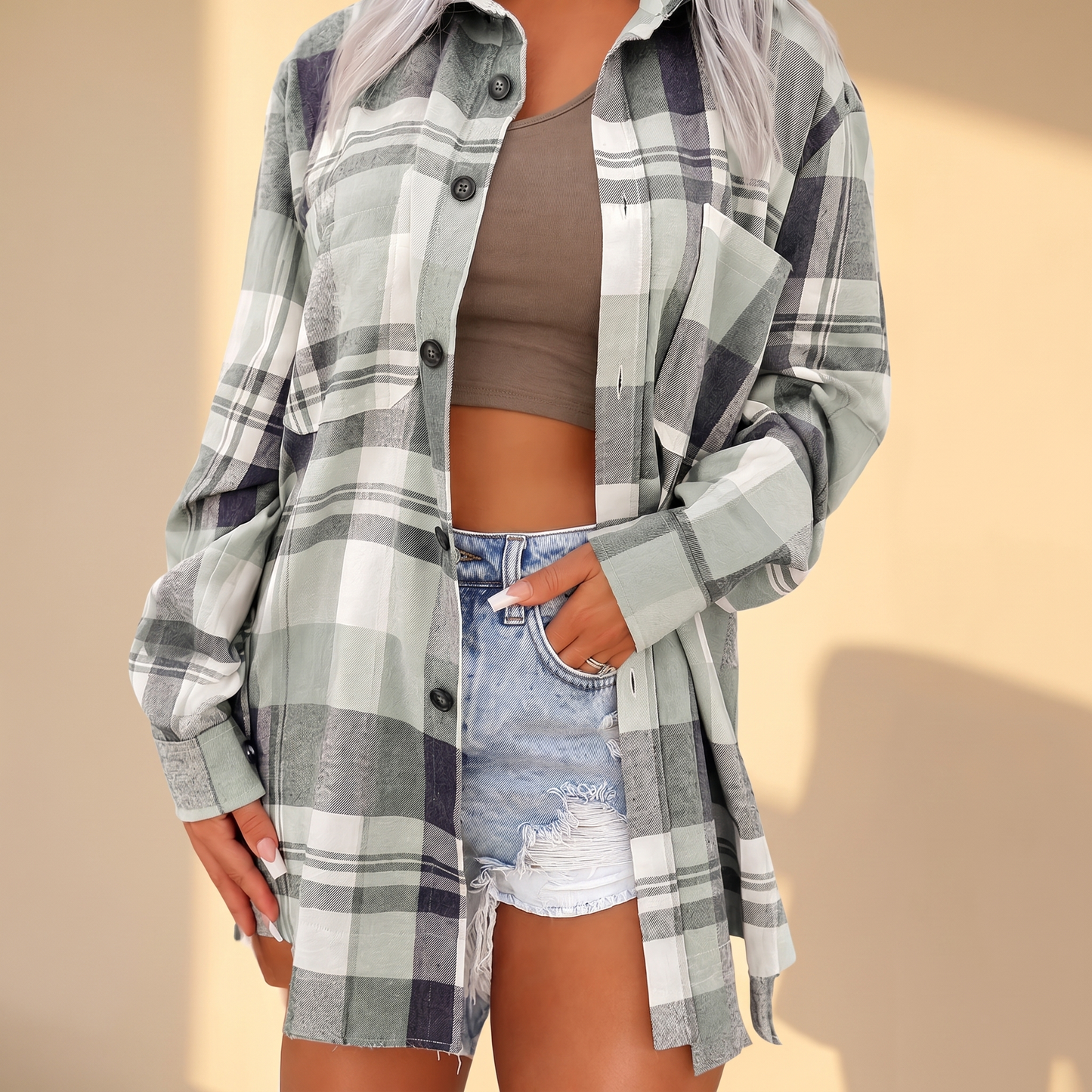 AVELINE ELEGANT LONG-SLEEVE BLOUSE