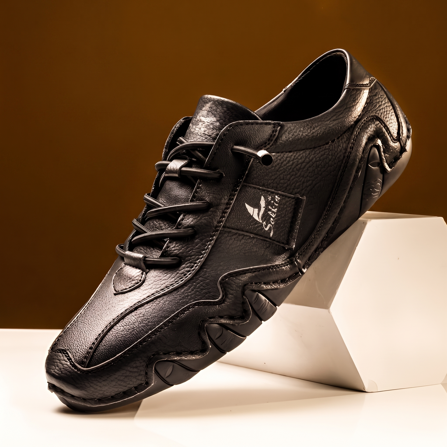 REDBOURNE LEATHER TRAINERS