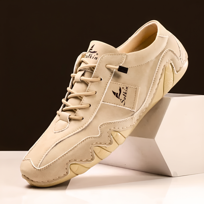 REDBOURNE LEATHER TRAINERS